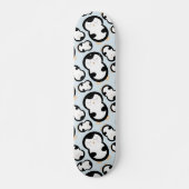 Cute Penguins Pattern (blauw) Skateboard (Voorkant)