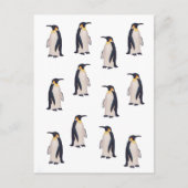 Cute Penguins Pattern Briefkaart (Voorkant)