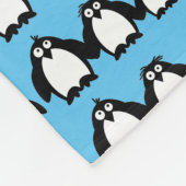 Cute Penguins Pattern Fleece Deken (Hoek)