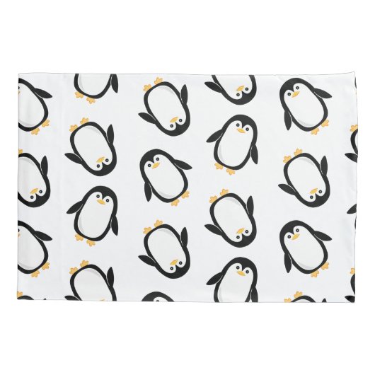 Cute Penguins Pattern Kussensloop (Achterkant)