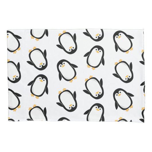 Cute Penguins Pattern Kussensloop (Voorkant)