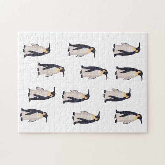 Cute Penguins Pattern Legpuzzel (Horizontaal)