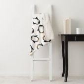 Cute Penguins Pattern Sherpa Deken (In situ)