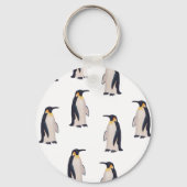 Cute Penguins Pattern Sleutelhanger (Voorkant)