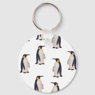 Cute Penguins Pattern Sleutelhanger