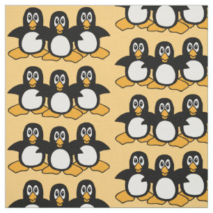 Cute Penguins Pattern Stof