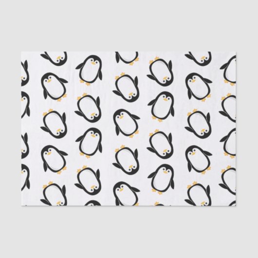 Cute Penguins Pattern Tissuepapier (Voorkant)