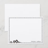 Cute Penguins Personalized Note Card Notitiekaartje (Voorkant / Achterkant)