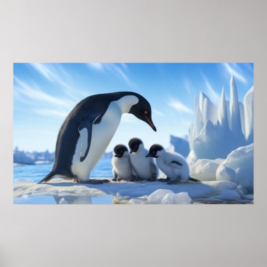 Cute Penguins Poster (Voorkant)