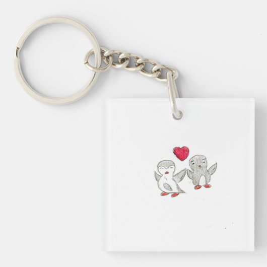 Cute Penguins Sleutelhanger (voorkant)