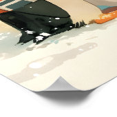 Cute Penguins & Snowman – Cozy Winter Watercolor Poster (Hoek)