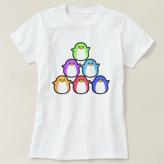 Cute Penguins T-shirt (Design voorkant)