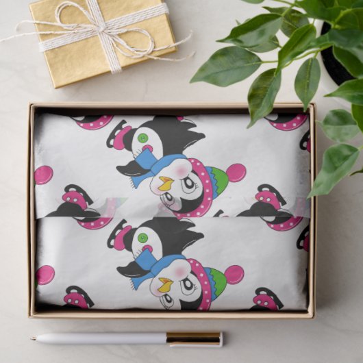 Cute Penguins Tissuepapier (Geschenk)