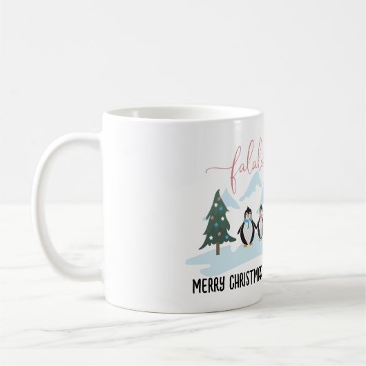 Cute Penguins Winter Christmass Coffee Mok (Links)