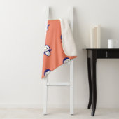 Cute penquin print sherpa blanket deken (In situ)
