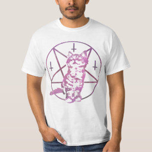 Cute Pentagram & Kitten T-Shirt