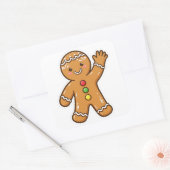 Cute peperkoek cookie kerst sticker (Envelop)
