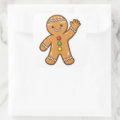 Cute peperkoek cookie kerst sticker (Tas)