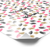 Cute "Perfect is saai" citeert penseelstreken Foto Afdruk (Hoek)