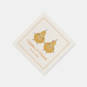 Cute Perfect Pear Perfect Pair Elegant Wedding Servet (Hoek)