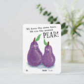 Cute Perfect Pear Pun Valentijnsdag Classroom Feestdagenkaart (Staand voorkant)
