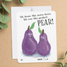 Cute Perfect Pear Pun Valentijnsdag Classroom