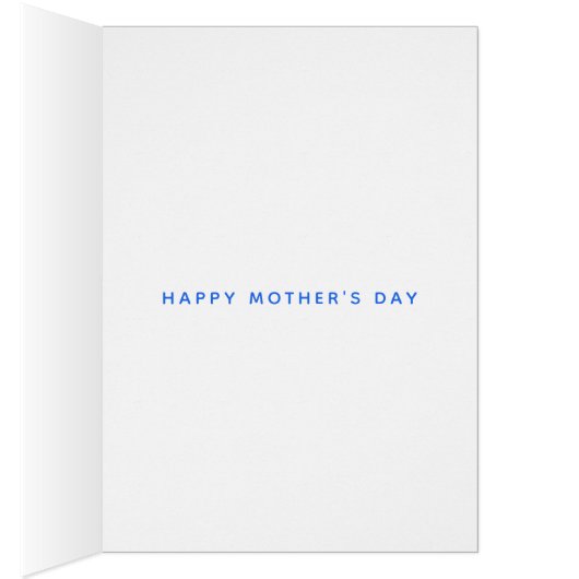 Cute Periwinkle Floral Moederdag Kaart (Binnen (Rechts))