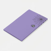 Cute Periwinkle Halloween Spiderweb Post its Post-it® Notes (Schuin)