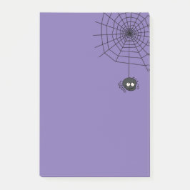 Cute Periwinkle Halloween Spiderweb Post its Post-it® Notes