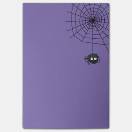 Cute Periwinkle Halloween Spiderweb Post its Post-it® Notes