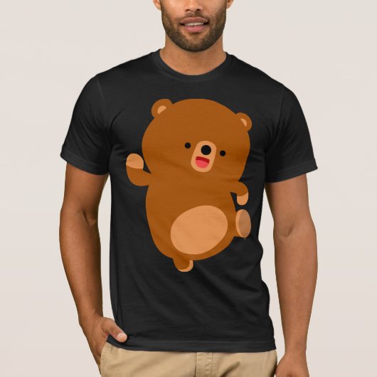 Cute Perky Cartoon Beer T-Shirt (Voorkant)