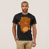 Cute Perky Cartoon Beer T-Shirt (Voorkant volledig)