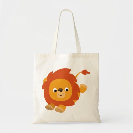 Cute Perky Cartoon Lion Bag Tote Bag (Voorkant)