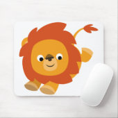 Cute Perky Cartoon Lion Mousepad Muismat (Met muis)
