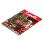 Cute Persian Cat Christmas Personalized Notebook Notitieboek (Linkerzijde)