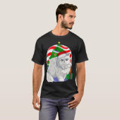 Cute Persian Cat Santa Kersttree Decor Gift T-shirt (Voorkant volledig)