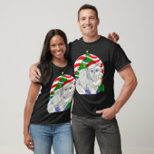 Cute Persian Cat Santa Kersttree Decor Gift T-shirt (Unisex)