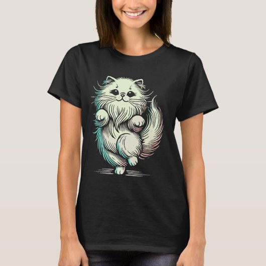 Cute Persian Cat T-shirt (Voorkant)