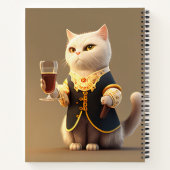 Cute Personal cat servant, grappig dienaar Kitten Notitieboek (Achterkant)