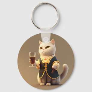 Cute Personal cat servant, grappig dienaar Kitten Sleutelhanger