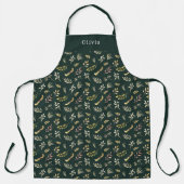 Cute Personalised Autumn And Fall Pattern Apron. Schort (Voorkant)