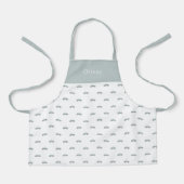 Cute Personalised Car Pattern Apron Schort (Voorkant)