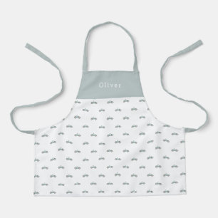 Cute Personalised Car Pattern Apron Schort