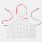Cute Personalised Floral Botanical Pattern Apron Schort (Voorkant)