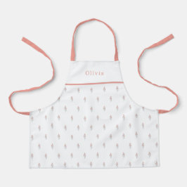 Cute Personalised Floral Botanical Pattern Apron Schort