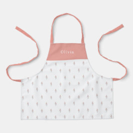 Cute Personalised Floral Botanical Pattern Apron Schort