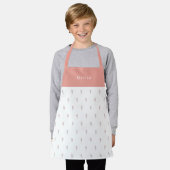 Cute Personalised Floral Botanical Pattern Apron Schort (Gedragen)