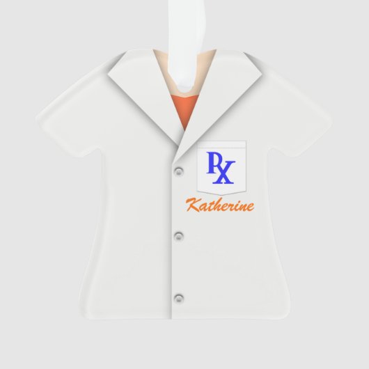 Cute Personalised Pharmacist Ornament (voorkant)