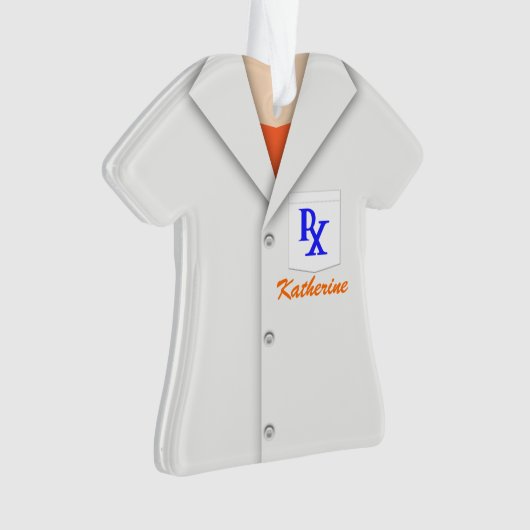 Cute Personalised Pharmacist Ornament (voorkant)