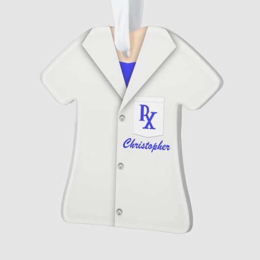 Cute Personalised Pharmacist Ornament (voorkant)